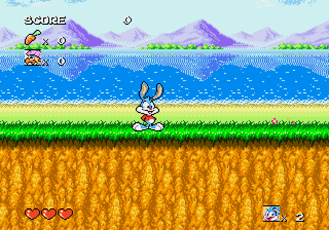 Tiny Toon Adventures - Buster's Hidden Treasure - Megadrive game screenshot (1993) by Konami